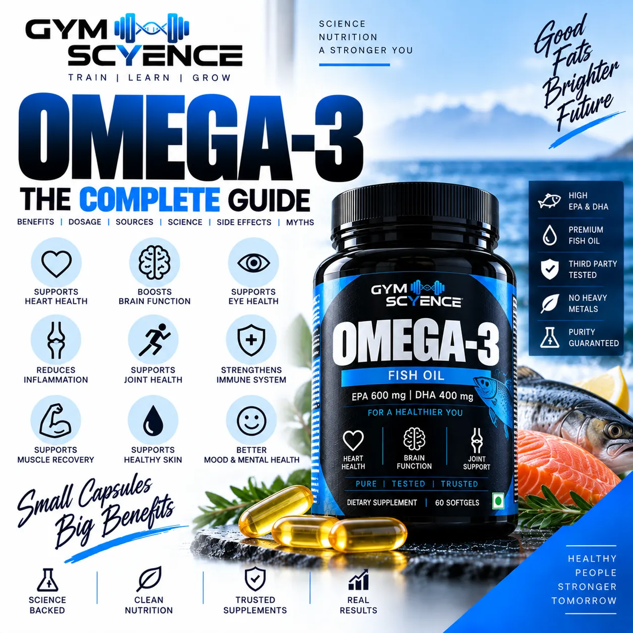 Omega-3 Supplement: Poori Sach, Bina Hype Ke