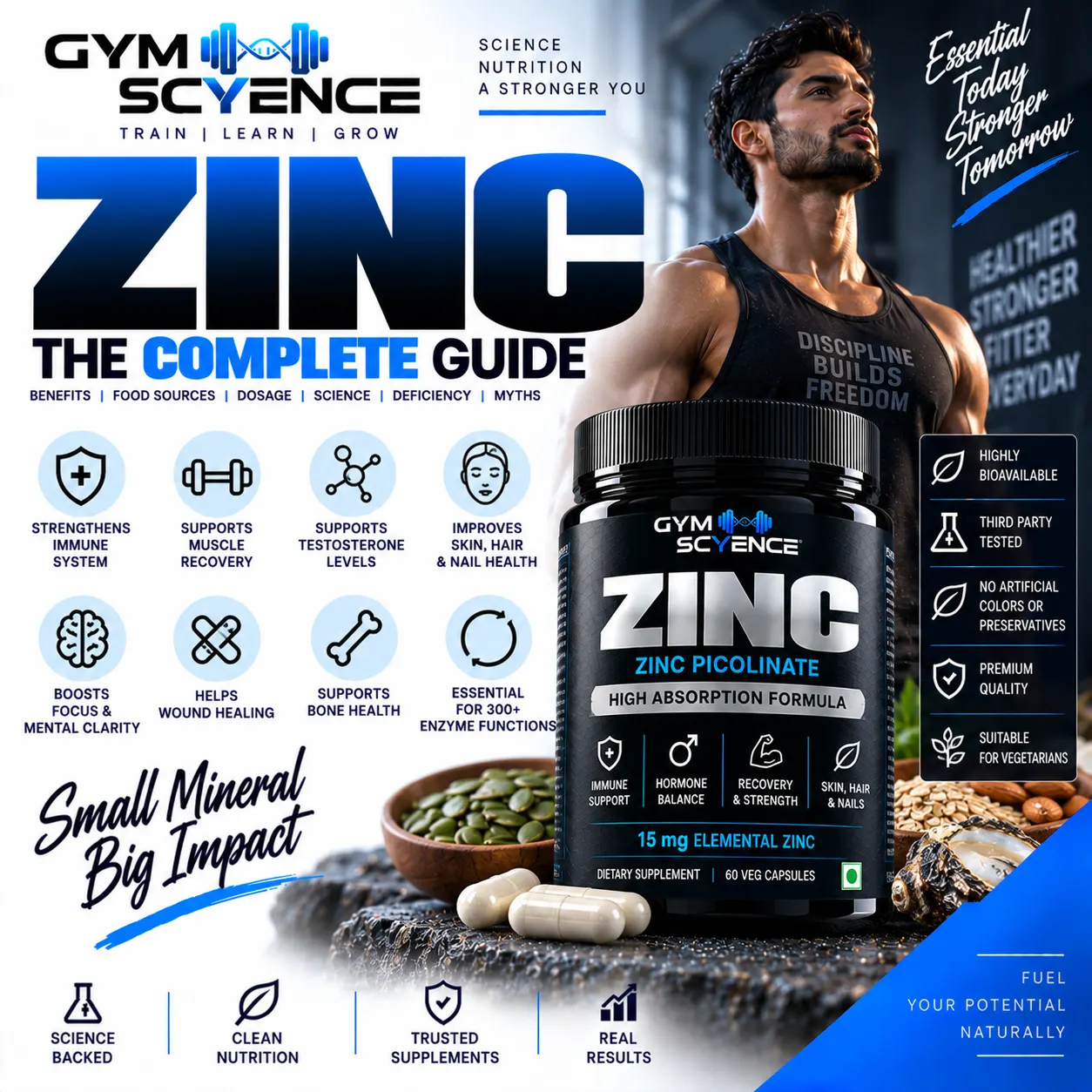 Zinc Supplement: Poori Sach, Bina Hype Ke